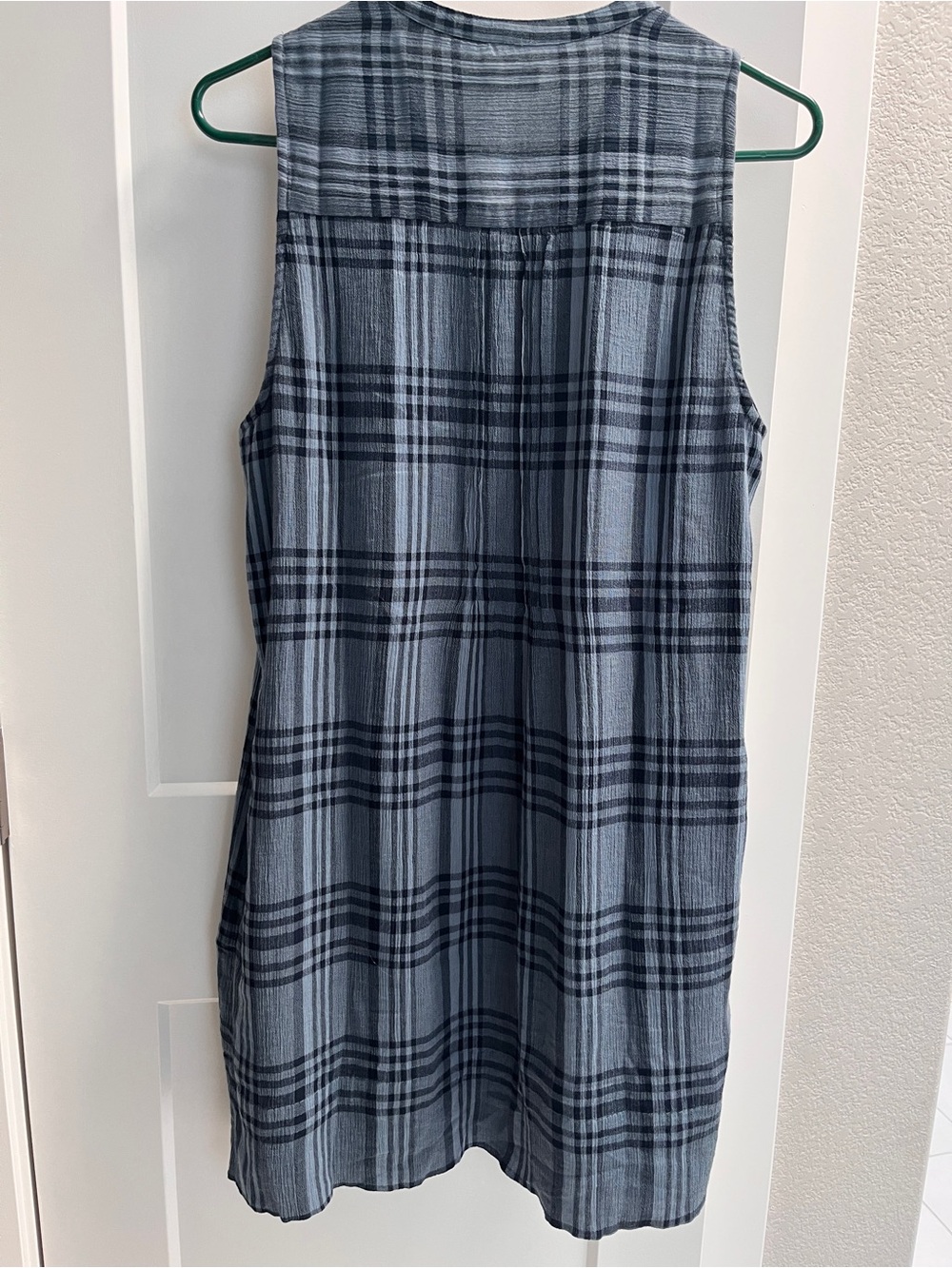 Women's Faherty Issa - Clearwater Navy Plaid - Picture 9 of 11